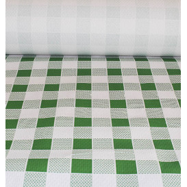 Tovaglia di Carta Rotolo  Quadro Verdes 1x100m. 40g (1 Unità)