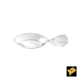 Mini Cucchiaio Degustazione Single-Dose Fish Trasp. 120 mm (30 Pezzi)