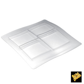 Vassoio Food Poker 4 Scomp. 360x360mm (1 Pezzi)