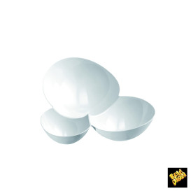 Ciotola di Plastica Molecola Degustazione Bianco 100ml (25 Pezzi)