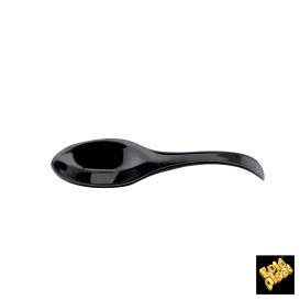 Mini Cucchiaio Degustazione Single-Dose Nero 120 mm (600 Pezzi)