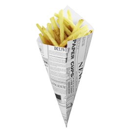 Cono di Carta Greaseproof Parchment 240mm 100g (250 Pezzi)