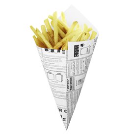 Cono di Carta Greaseproof Parchment 295mm 250g (250 Pezzi)