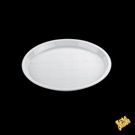 Vassoio Plastica Tray Bianco Ø32cm (25 Pezzi)
