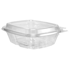 Contenitore Inviolable di Plastica PET Coperchio Alta 240ml (100 Pezzi)