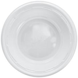 Ciotola di Plastica PS Bianco 120ml Ø11,5cm (125 Pezzi)