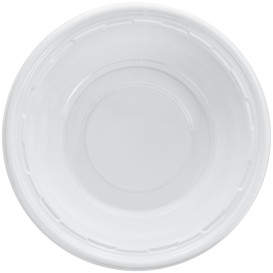 Ciotola di Plastica PS Bianco 360ml Ø15cm (125 Pezzi)
