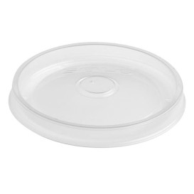 Coperchio Piatto Plastica PP Traslucida Ø9,1cm (50 pezzi)