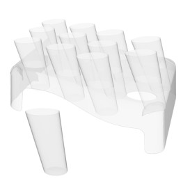 Coni Clear 75ml con Stand di Plastica 180x260mm (5 Unità)
