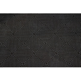 Tovaglia Rotolo Non Tessuto Nero "Spirale" 1,2x50m 50g (1 Unità)