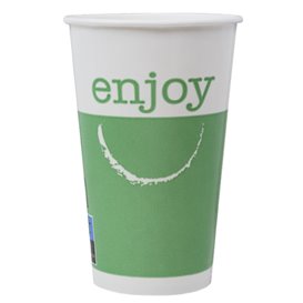 Bicchiere di Carta 16 Oz/500 ml "Enjoy" Ø9,0cm (50 Pezzi)