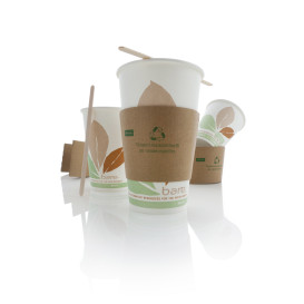 Bicchiere Carta PLA Bare 8 Oz/240ml Ø7,9cm (50 Pezzi)