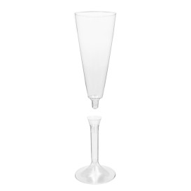 Calice Plastica Flute Gambo Transparente 160ml 2P (200 Pezzi)