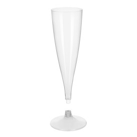 Flute Plastica Gambo Transparente 140ml 2P (400 Pezzi)