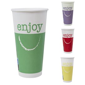 Bicchiere di Carta 22 Oz/ 680 ml "Enjoy" Ø9,0cm (50 Pezzi)