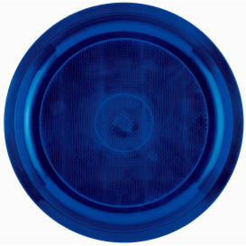Piatto di Plastica Blu Round PP Ø290mm (300 Pezzi)