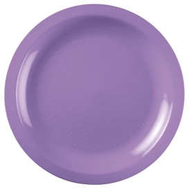 Piatto Plastica Piano Lilla Round PP Ø185mm (50 Pezzi)