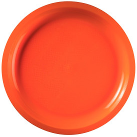 Piatto di Plastica Arancione Round PP Ø290mm (300 Pezzi)
