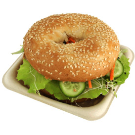 Contenitori  Bio Canna da Zucchero 14x14cm (50 Pezzi)