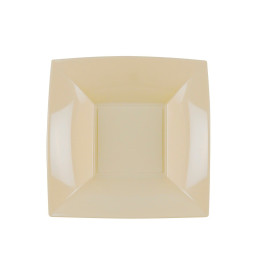 Piatto Plastica Fondo Crema Nice PP 180mm (300 Pezzi)