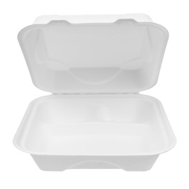 Contenitori Canna Zucchero 3S Bianco 20x20x7,5cm (200 Pezzi)