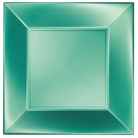 Piatto Plastica Piano Verde Nice Pearl PP 290mm (144 Pezzi)