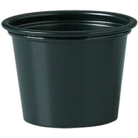 Contenitore per Salse PP Nero 30ml Ø4,8cm (2500 Pezzi)
