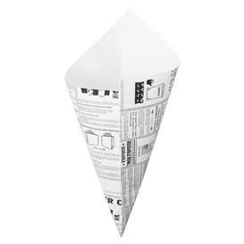 Cono di Carta Greaseproof Parchment 295mm 250g (250 Pezzi)
