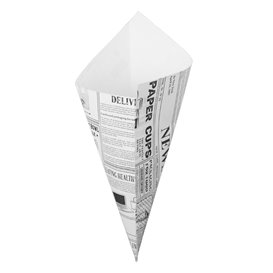 Cono di Carta Greaseproof Parchment 240mm 100g (250 Pezzi)