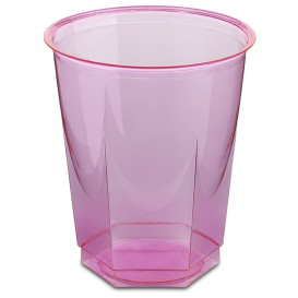 Bicchiere Plastica Esagonale PS Glas Fucsia 250ml (250 Uds)