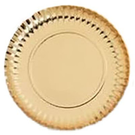 Piatto di Carta Tondo Oro 410 mm (150 Pezzi)