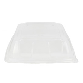 Coperchio plastica PET Trasp. Vassoio 27x27cm (5 Pezzi)