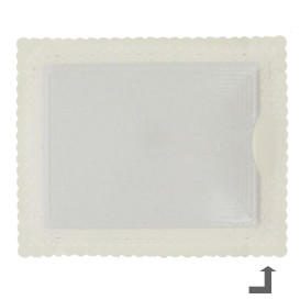 Vassoio di Carta Centrino Bianco 18x25 cm (100 Pezzi)
