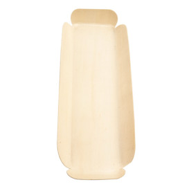 Vaschetta in Legno Rettangolare 22x8x2 cm (50 Pezzi)