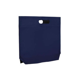 Sacchetto TNT Manico Fustellato Blu Elettrico 34+8x26cm (200 Pezzi)