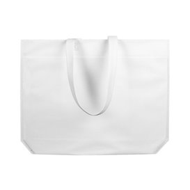 Sacchetto TNT Manico Lungo Bianco 48+10x35cm (25 Pezzi)