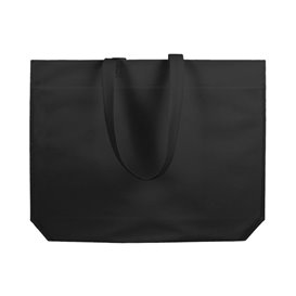 Sacchetto TNT Manico Lungo Nero 48+10x35cm (200 Pezzi)