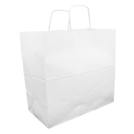 Buste Shopper in Carta Bianca 100g 35+15x30cm (200 Pezzi)