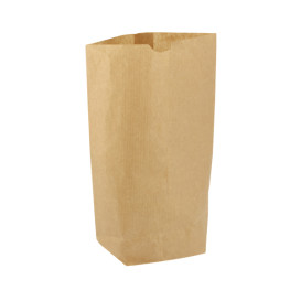 Sacchetto di carta con Base Esagonale Kraft 14x19cm (50 Pezzi)