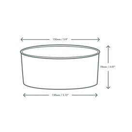 Contenitori MenuBox di Cartone Kraft 20x15x7cm (200 Pezzi)