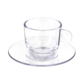 Tazze Riutilizzabile SAN “Espresso” Trasparente 80ml (36 Pezzi)