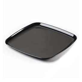 Vassoio Quadrato Rigido Nero 40x40 cm (25 Pezzi)