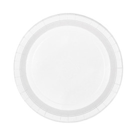 Piatto di Carta Tondo Bianco Ø26cm 250g/m² (50 Pezzi)