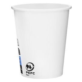 Bicchiere di Carta 6Oz/180ml Bianco Ø7,0cm (3000 Pezzi)
