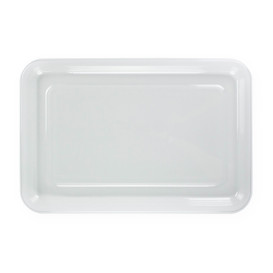 Vassoio Plastica RPET Trasparente 35x24cm (50 Pezzi)