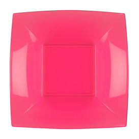 Piatto Plastica Fondo Fucsia Nice PP 180mm (300 Pezzi)