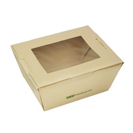 Contenitore di Cibo "Doggy Bag" Kraft 12,5x25x7,5cm (25 Pezzi)
