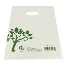 Sacchetti Manico Fustellato Home Compost “Be Eco!” 20x33cm (100 Pezzi)
