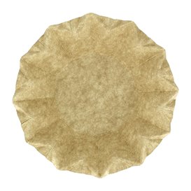 Piatto Fondo di Carta Kraft “Flower” Ø16cm 245g/m² (800 Pezzi)
