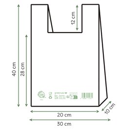 Sacchetto Canottiera Home Compost “Classic” 30x40cm (100 Pezzi)